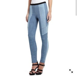 Patchwork BCBG Maxazria jegging blue jean pants